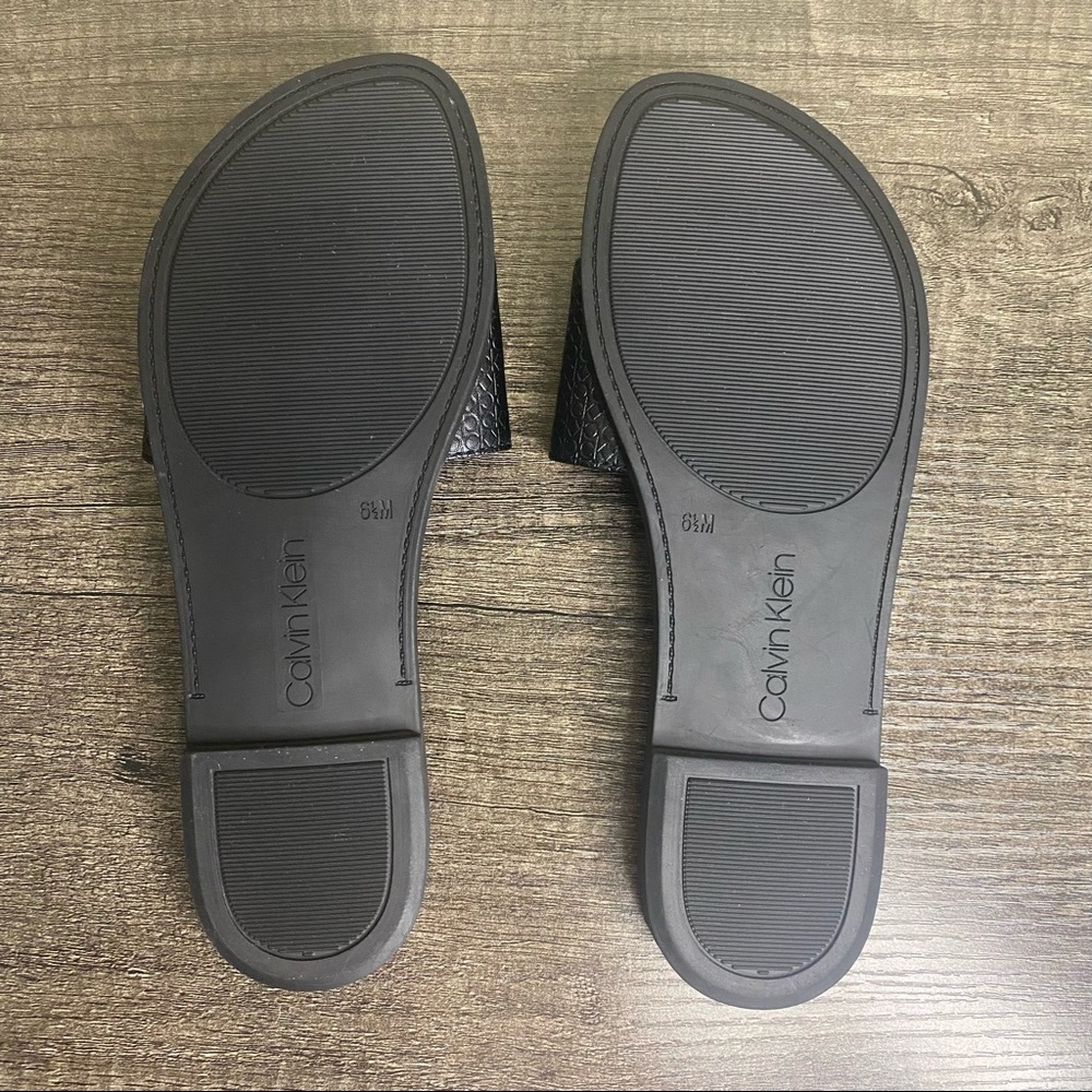 Calvin Klein Black Slip-On Sandal Size 6.5 - Picture 7 of 7